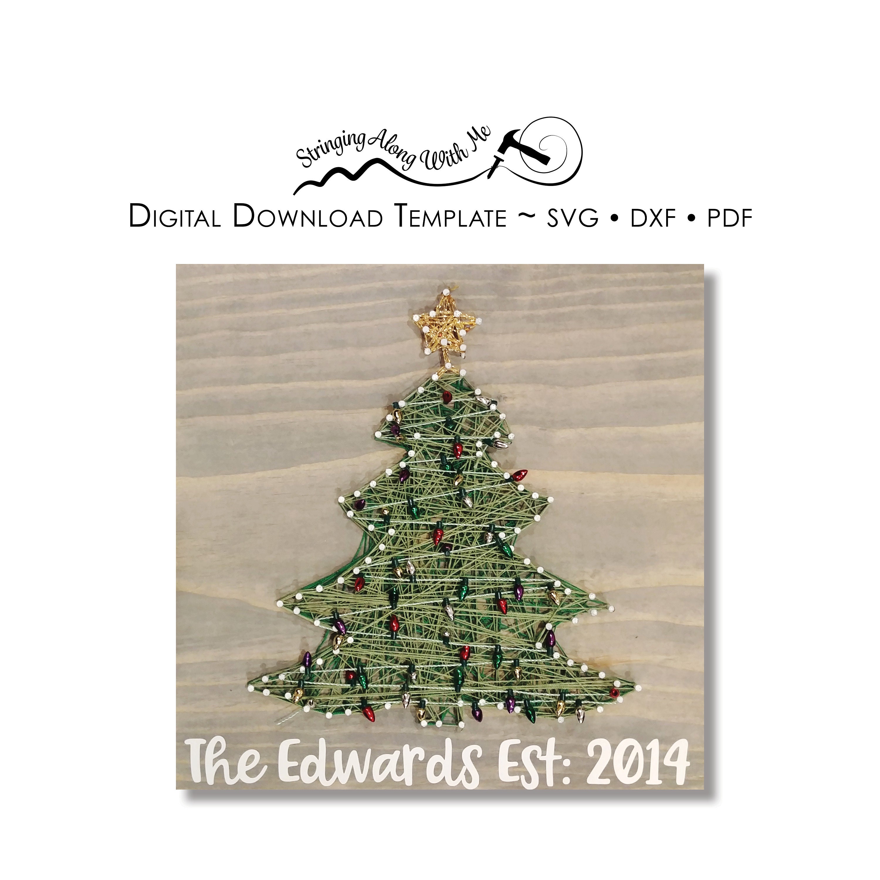 Christmas Tree Truck String Art Pattern Download Christmas Tree Truck String Art Pattern Download