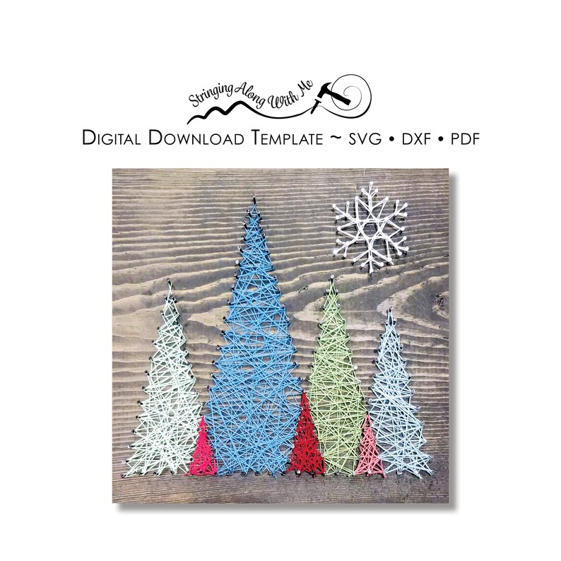 Digital Download-string Art Template Mountains Montana - Etsy