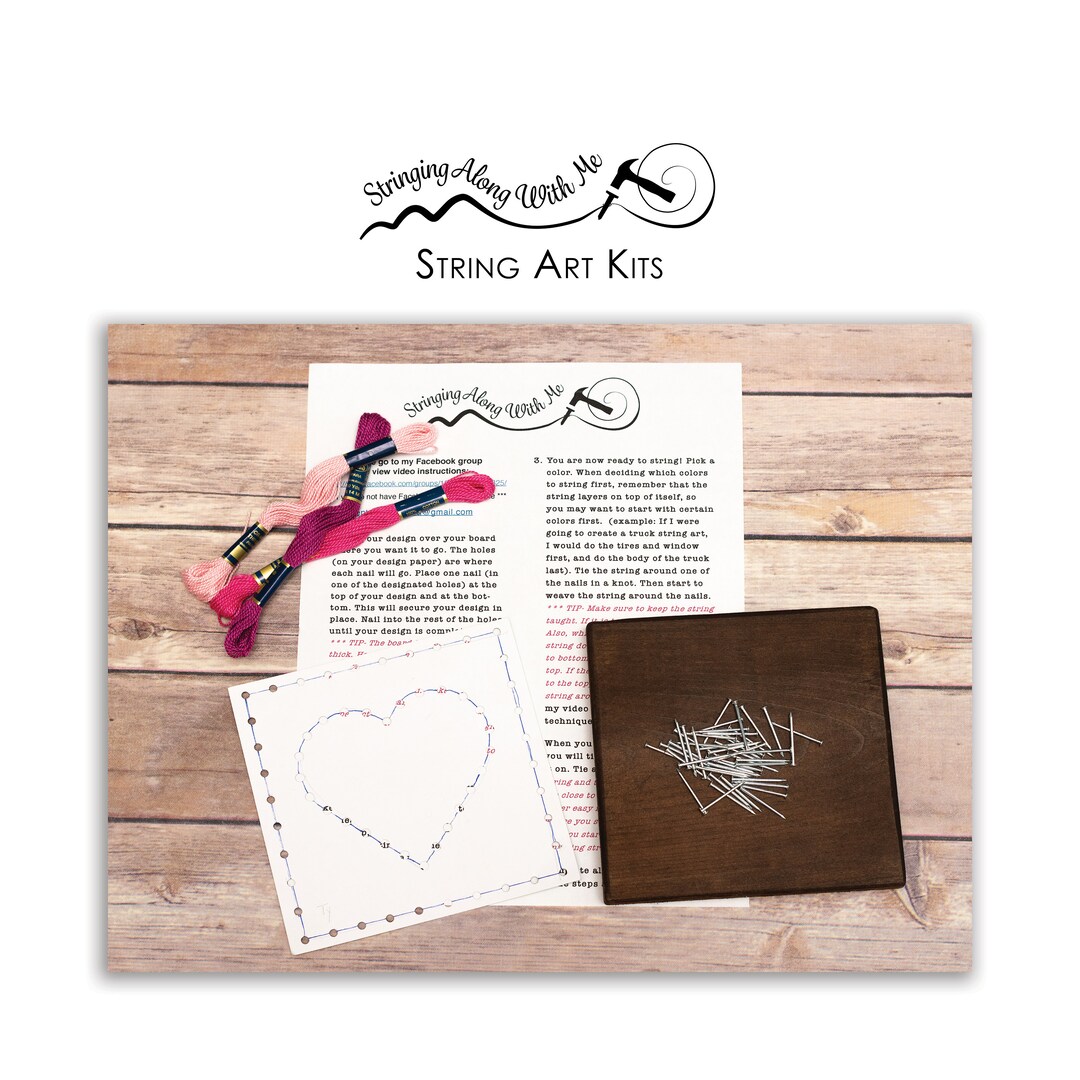 Mini String Art Kit- 6x6 Board - Etsy
