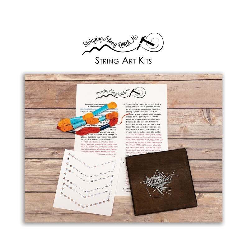 Mini String Art Kit- 6x6 Board - Etsy