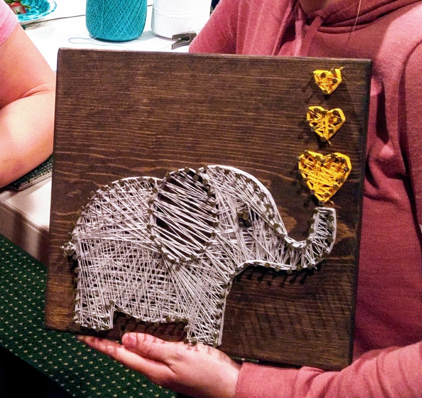 Digital Download-String Art Template- Baby Elephant - ***SVG, DXF, PDF -  Zip File*** This will change your life.