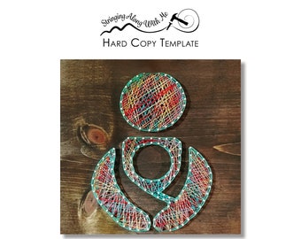 Babywearing String Art Template – Card Stock Template