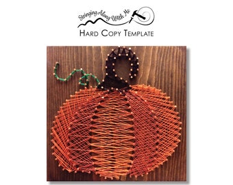 Pumpkin String Art Template - Card Stock Template