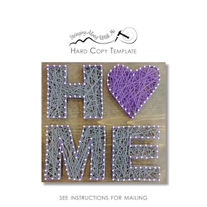 Digital Download-String Art Template- Home with Heart - ***SVG, DXF, PDF - Zip File*** This will change your life.