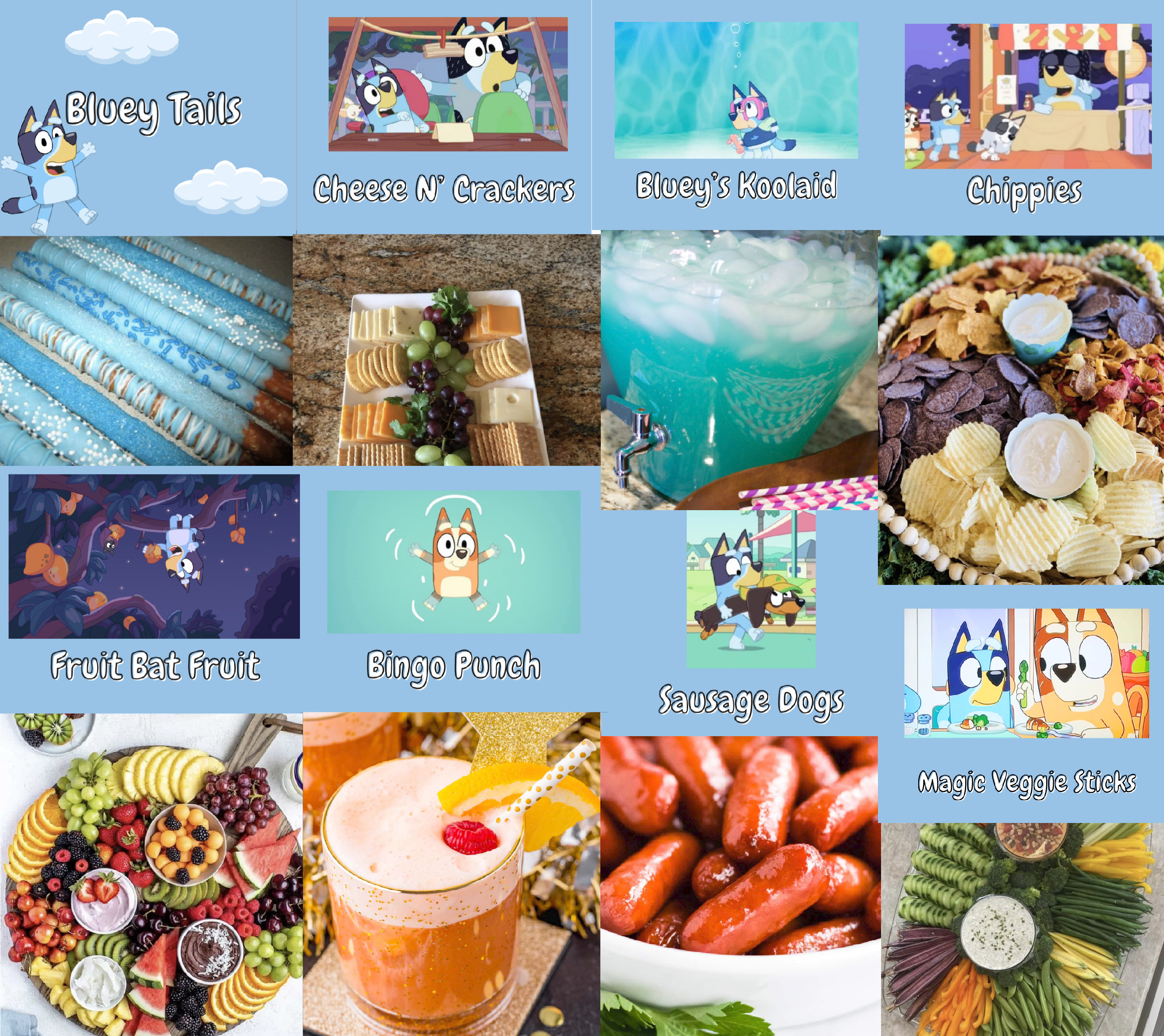 Bluey Themed Food Labels 8 Labels Etsy Canada