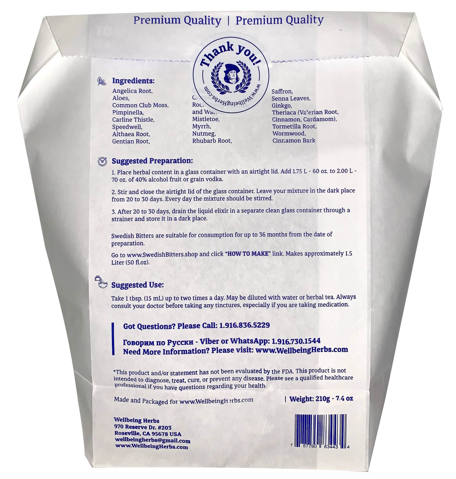 Swedish Bitters Schwedenbalsam 22 Herbs Original Maria Etsy