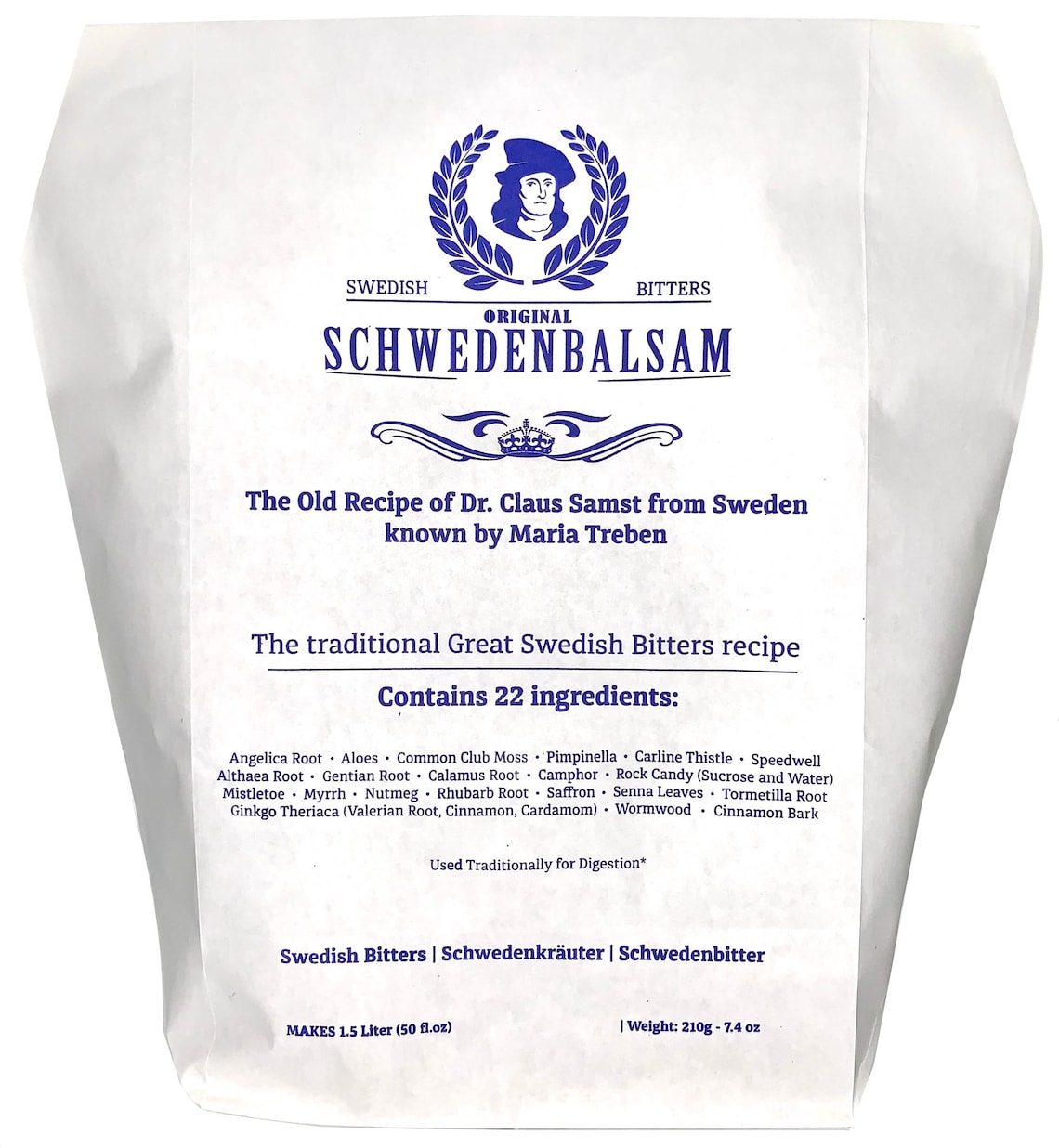 Swedish Bitters Schwedenbalsam 22 Herbs Original Maria Etsy