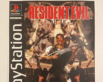 RESIDENT EVIL PS1 Vintage Poster 11x17in