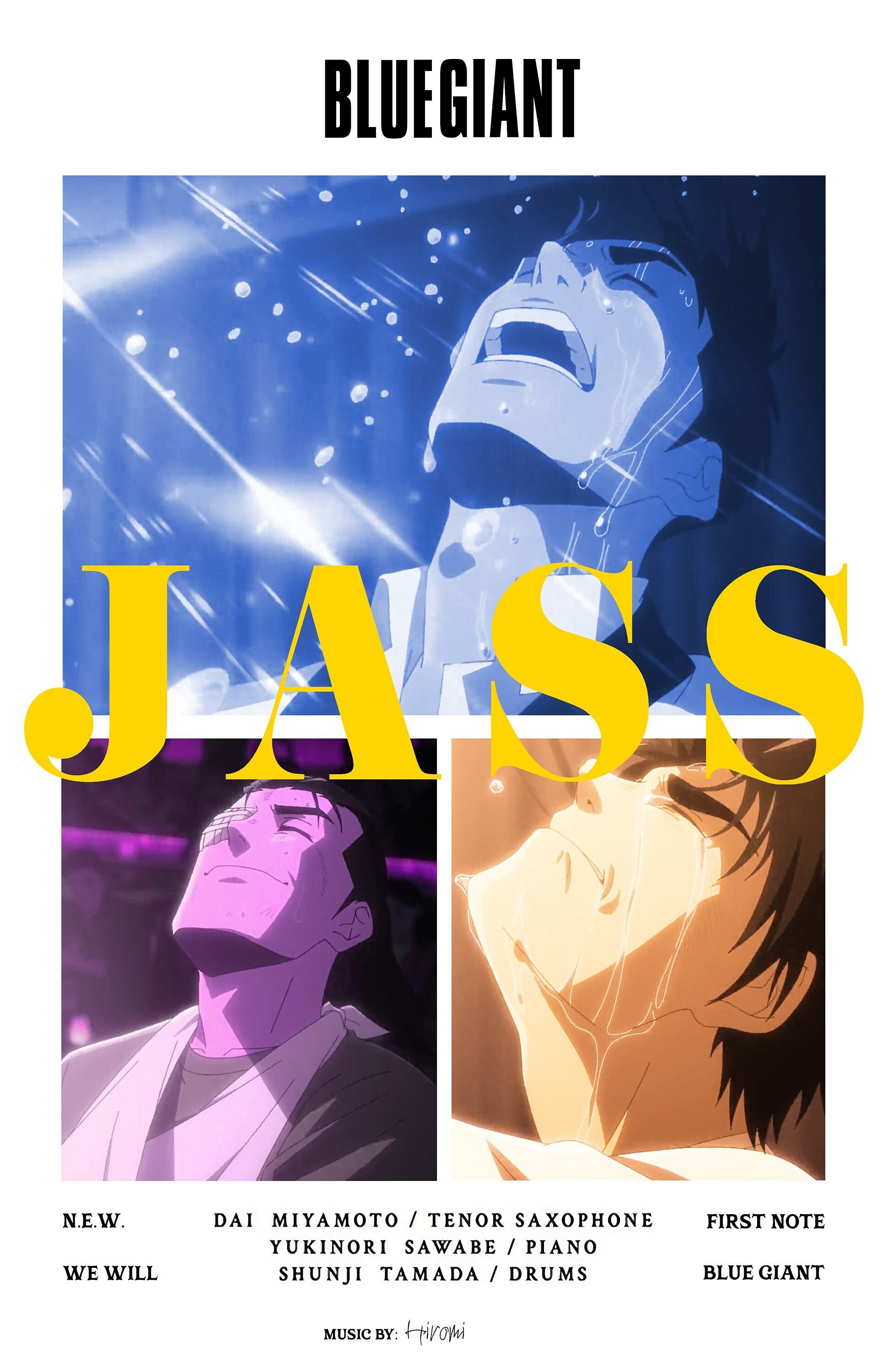 BLUE GIANT」ポスタービジュアル (c)2023 映画「BLUE GIANT