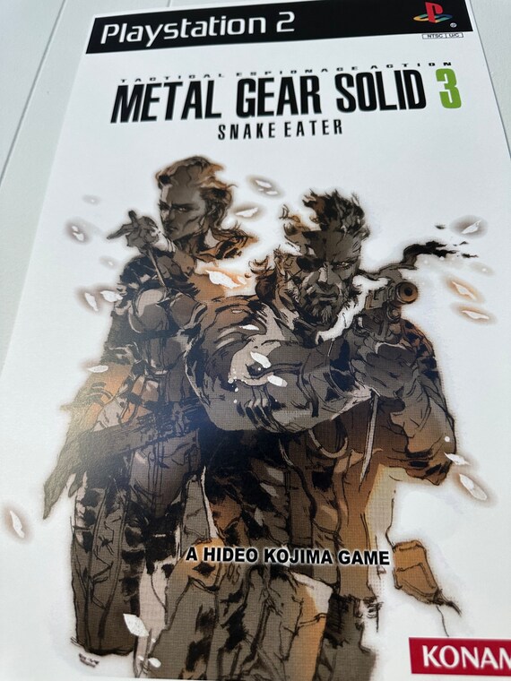 Metal Gear Solid 3 Vintage PS2 POSTER - 11x17 - Etsy