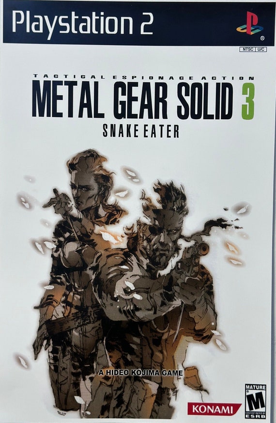 Metal Gear Solid 3 Vintage PS2 POSTER - 11x17 - Etsy