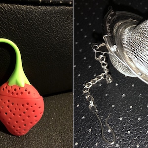 Tea Infuser - Ball Mesh OR Strawberry Silicone