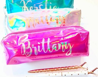 Canvas Bag Personalized Back to School School Case Pencil Case for Kids Pencil Pouch Custom Case Zipper Pouch Canvas Bag