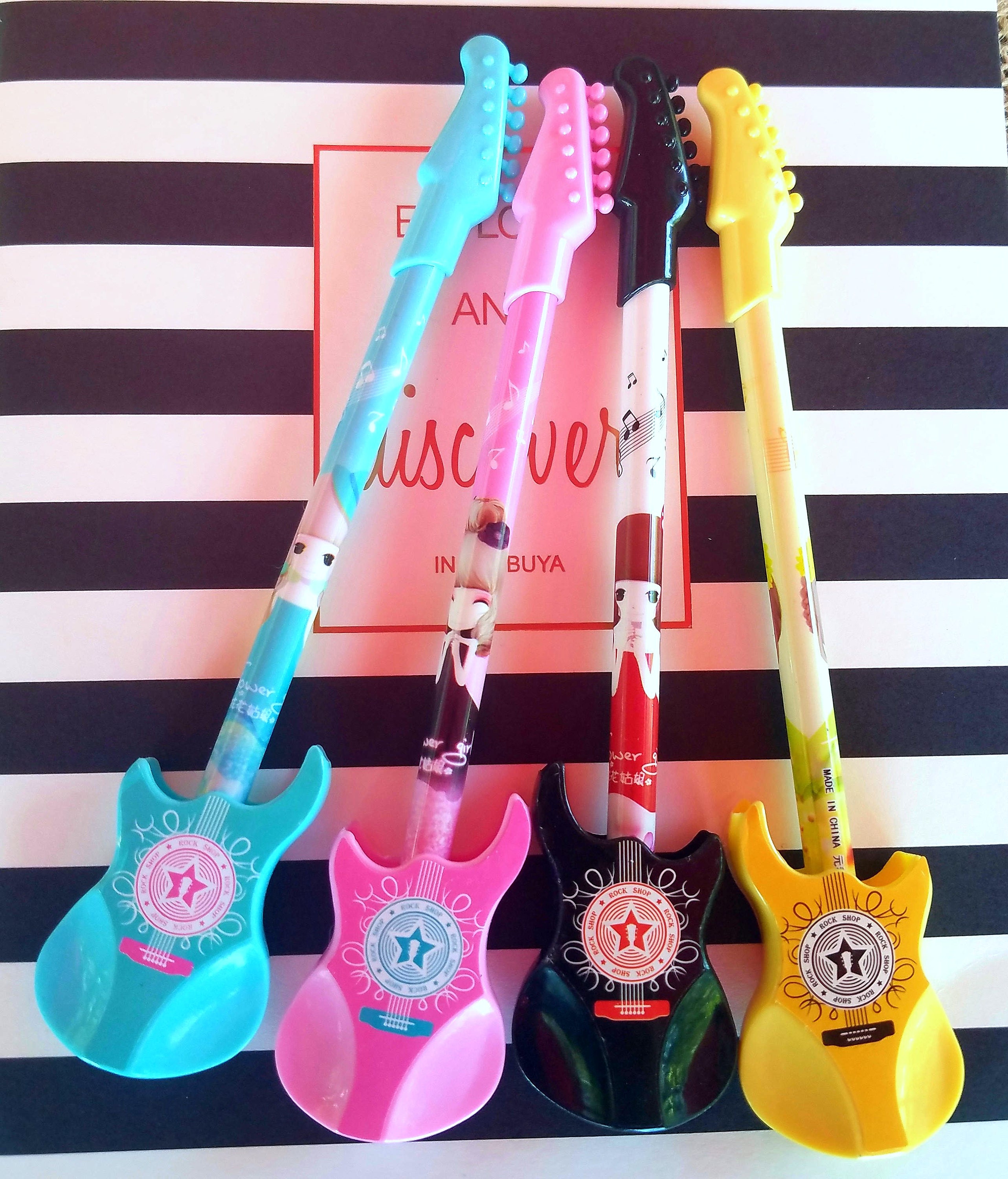 Guitar Gel Pen Planner Pen Party Favors Music Teacher Gift Kid Etsy