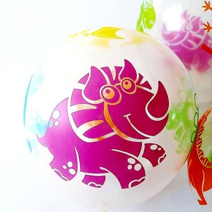 10 Dino Latex Balloons Cute Dinosaur Party Balloons 12 Dinosaur Birthday Decorations Dinosaur Balloons for Girls Colorful Balloon for Boys. image 6