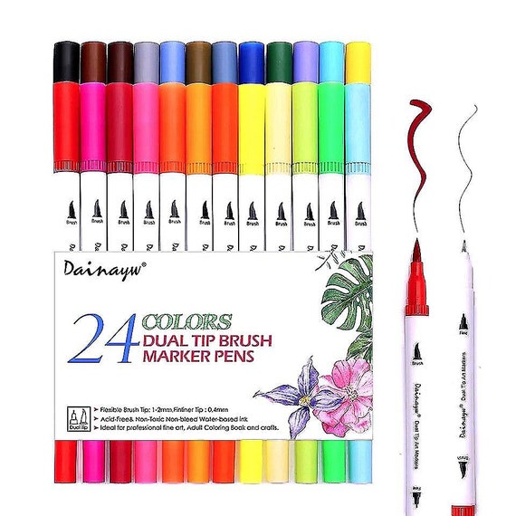 brush tip marker calligraphy