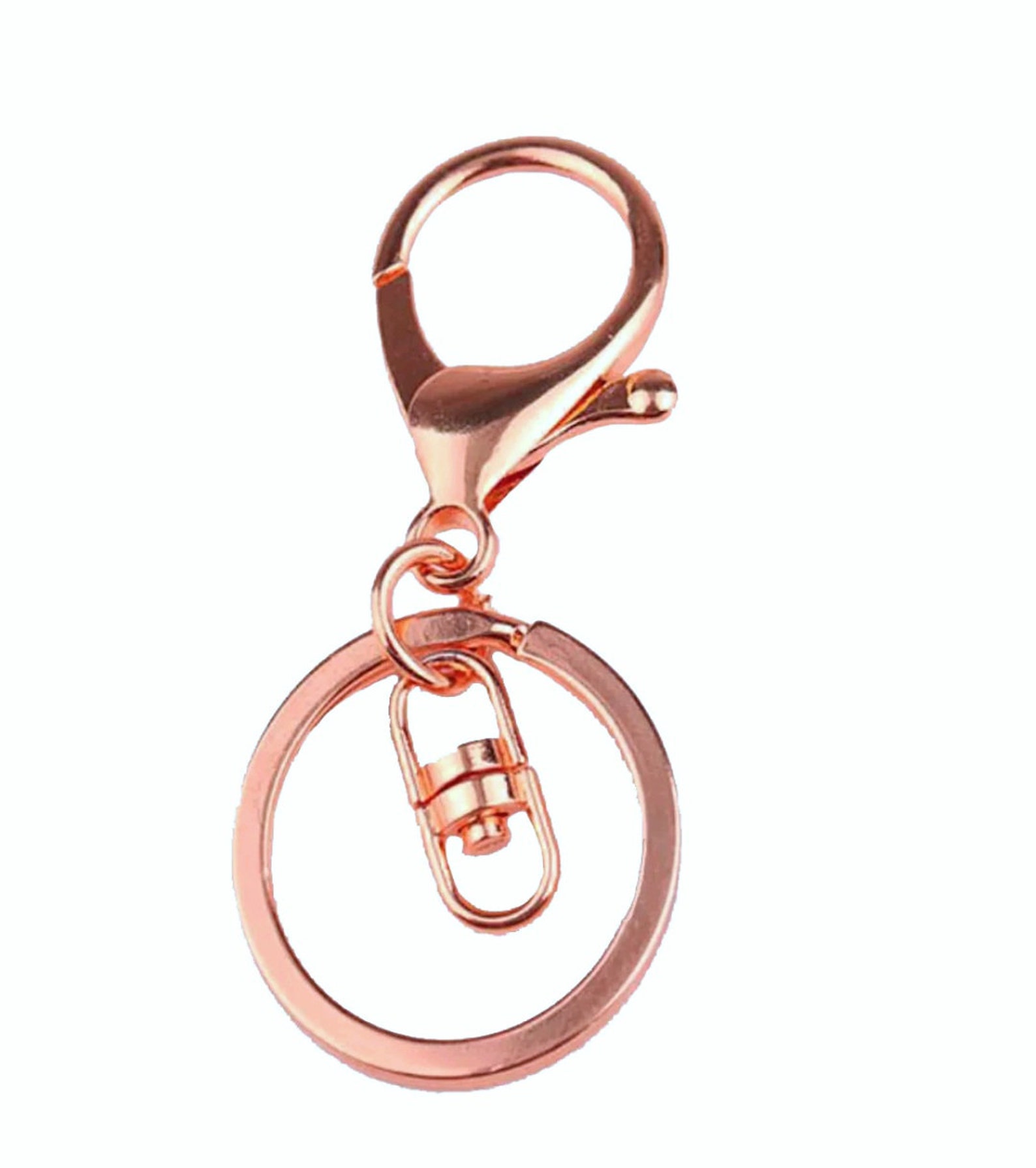 Extra Large Rose Gold Key Chain/key Ring/personalized Etsy UK