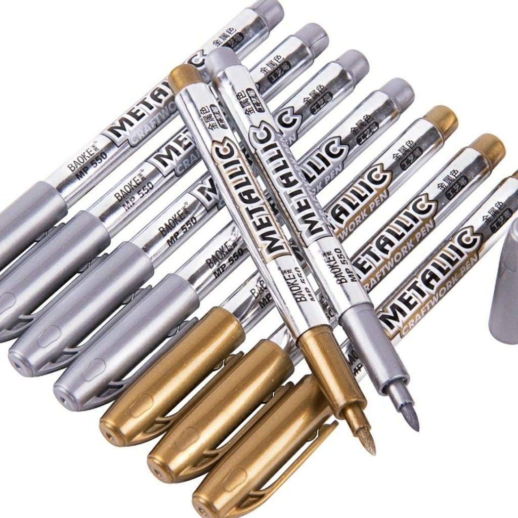 metallic brush pens for calligraphy