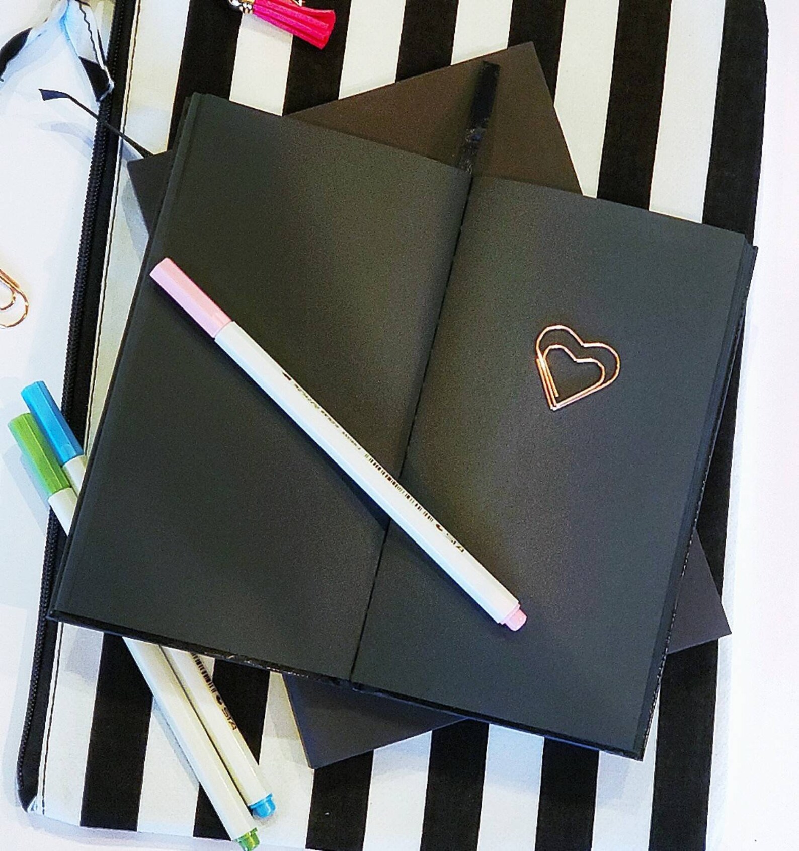 Black Paper Notebook/black Sketch Book/art Journal/ Planner Etsy India