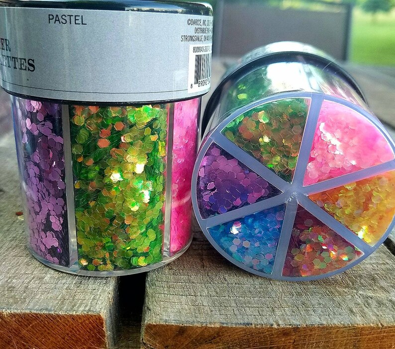 6x Chunky Glitter Set Craft Glitter Slime Glitter Loose Etsy