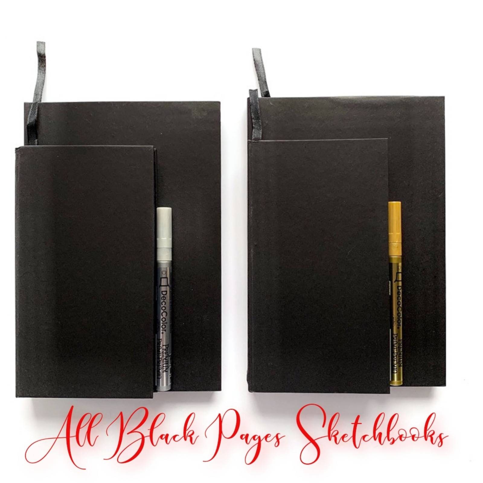 Black Paper Notebook/black Sketch Book/art Journal/ Planner Etsy UK