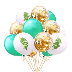 Jungle Balloons Party Set With Safari Balloon Bouquet For Birthday Party Decor For Plant Lovers
