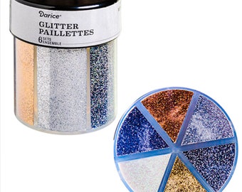 6 Color Metallic Glitter Craft Glitter Loose Glitter Mix Copper Glitter Gold Glitter Silver Glitter Iridescent Fine Glitter Shaker Glitter