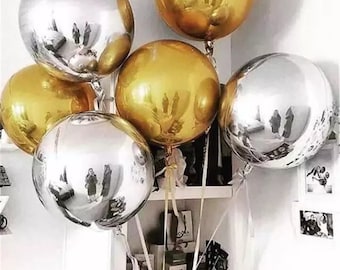 18-calowe metalowe balony kule, okrągłe balony foliowe Mylar