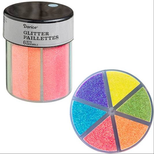 6x Chunky Glitter Set Craft Glitter Slime Glitter Loose Glitter