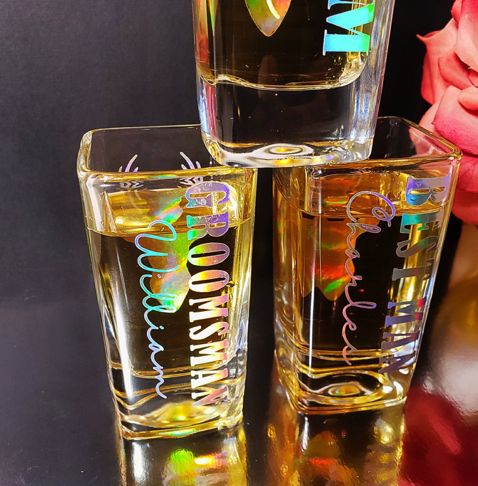 Custom Shot Glasses Groomsmen Shot Glass Wedding Favor Shot Etsy UK