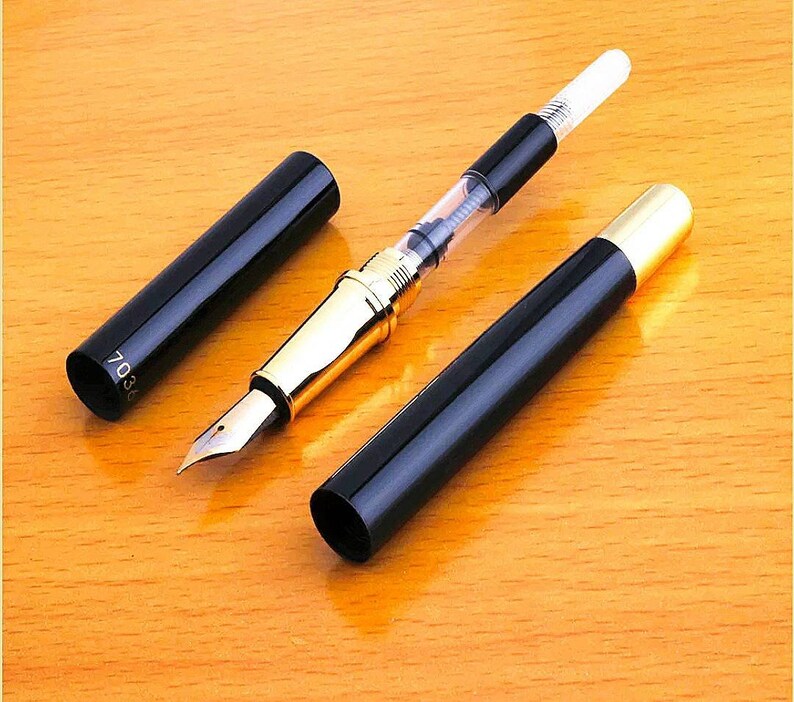 Fountain Pen w 5 Ink Cartridges Calligraphy Pen Set Pink and Gold or