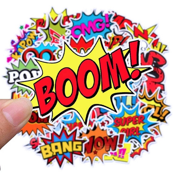 Onomatopoeia Buzz Words Funny Stickers Variety Pack/oops Bang - Etsy Onomatopoeia Buzz Words Funny Stickers Variety Pack/oops Bang - Etsy