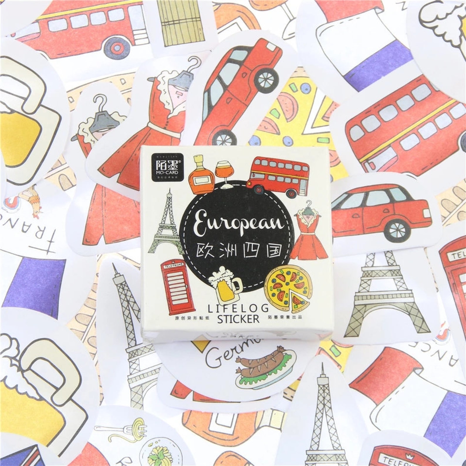 European Stickers Planner Stickers Travel Stickers Bujo Etsy