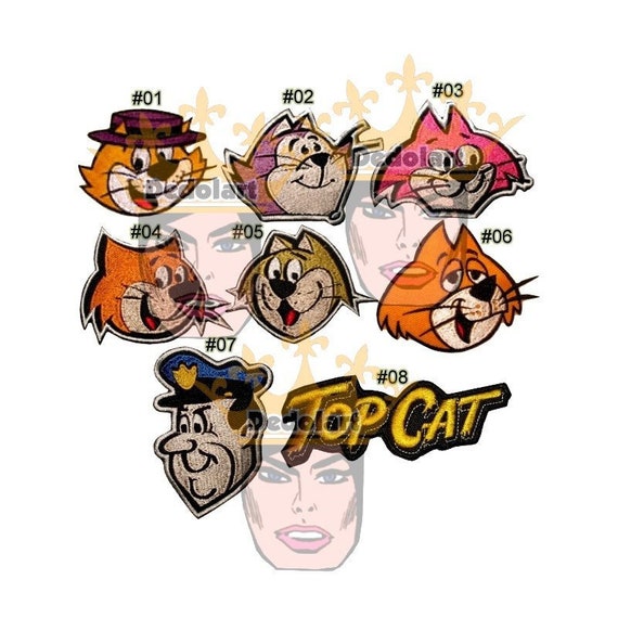 Top Cat Embroidered Patch 80 S Cartoon Hanna Barbera Benny Etsy