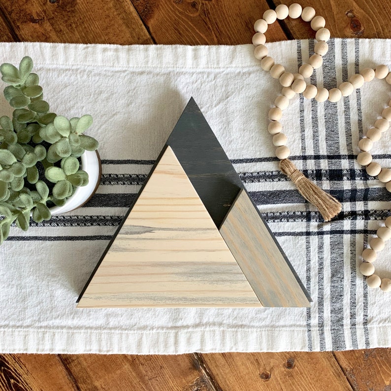 Wood Mountain Sign Shelf Sitter Or Wall Decor Adventure Etsy