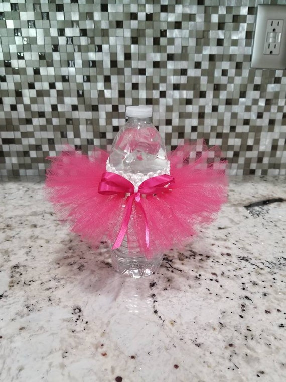 Water Bottle Tutu It S A Girl Decoration Baby Shower Etsy