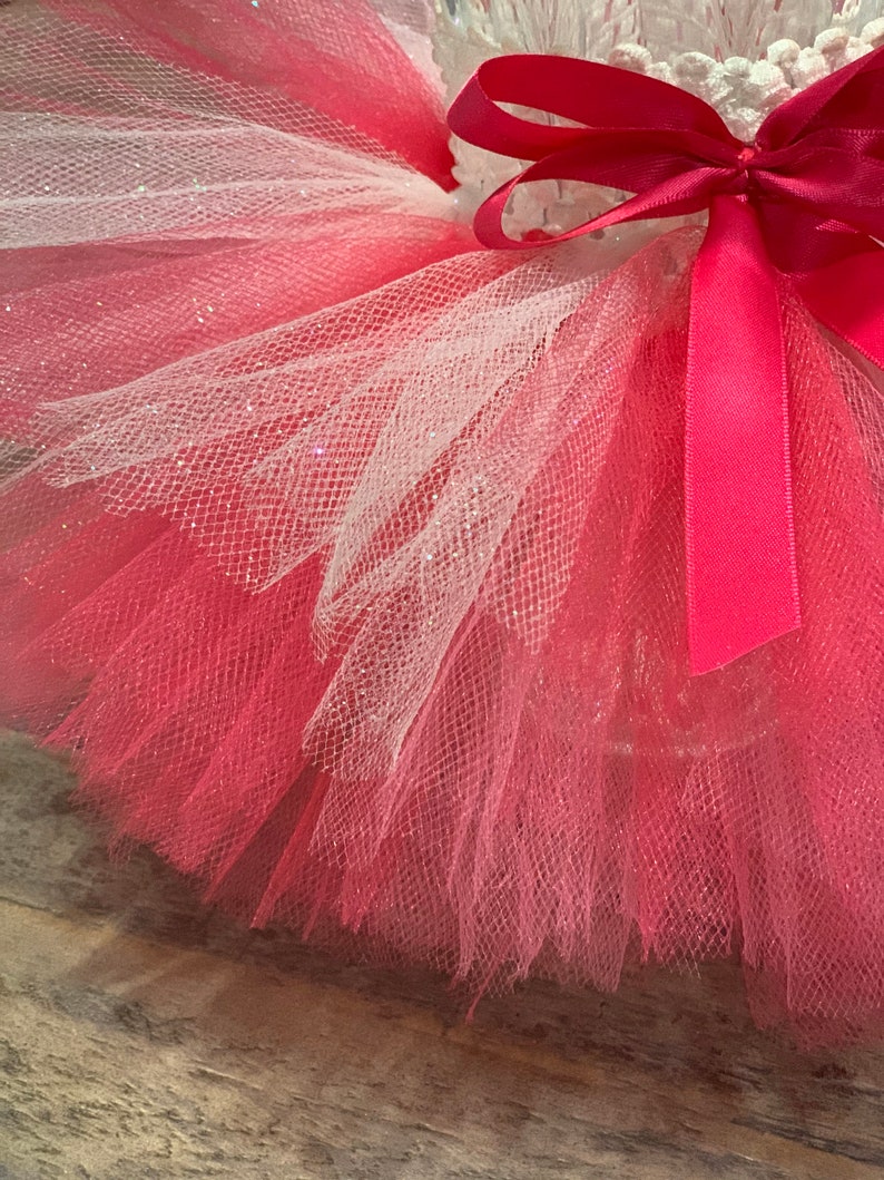Fuscia Pink and White Vase Tutu Skirt. Baby Shower Decoration. Etsy