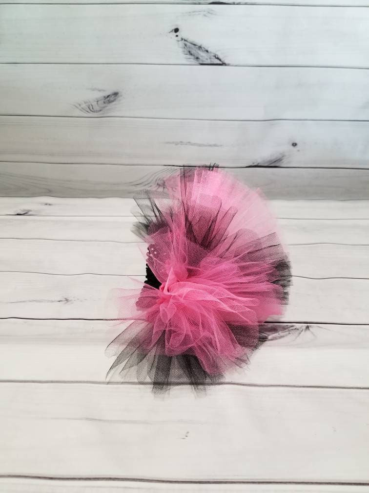 Pink and Black Dog Tutu. Party Tutu. Birthday Dog Tutu. - Etsy
