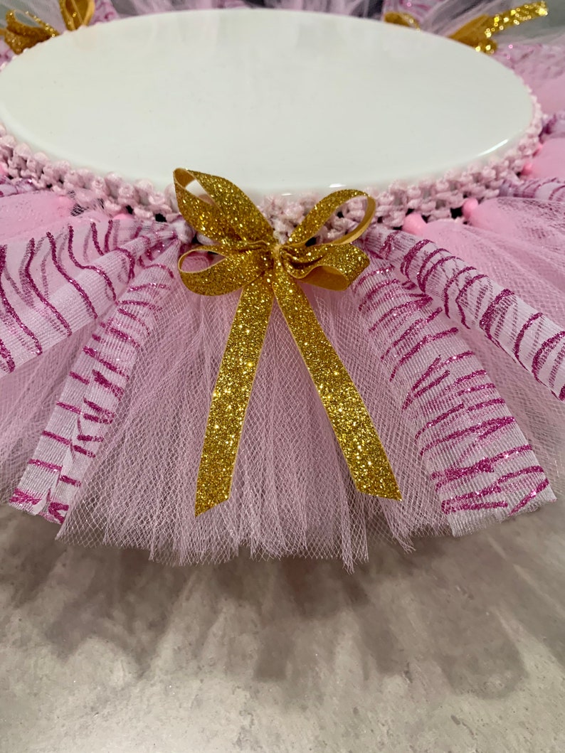 Cake Stand Tutu Skirt. Pink and Sparkly Pink Waves Tutu With Etsy