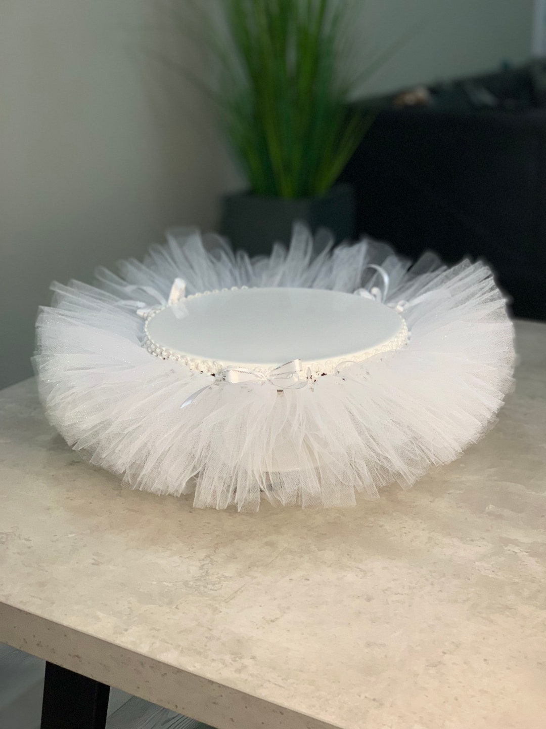 Cake Stand Tutu Skirt. White Sparkle Tutu.baby Shower Etsy