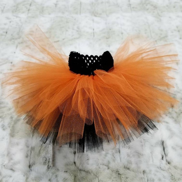 Halloween Black and Orange Dog Tutu