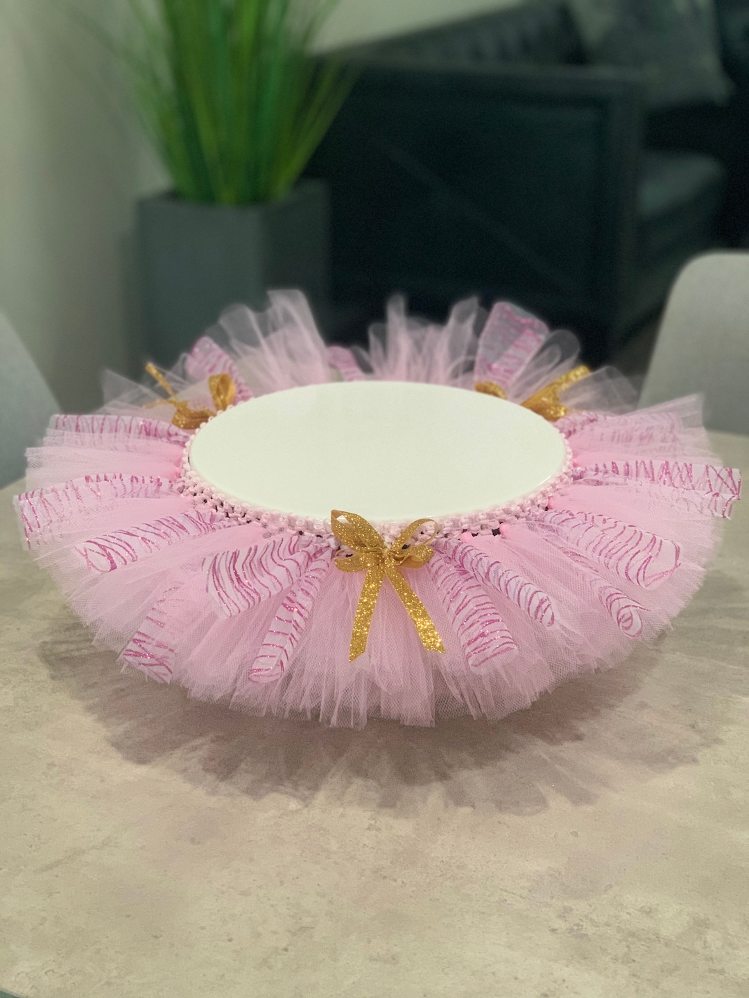 Cake Stand Tutu Skirt. Pink and Sparkly Pink Waves Tutu With Etsy