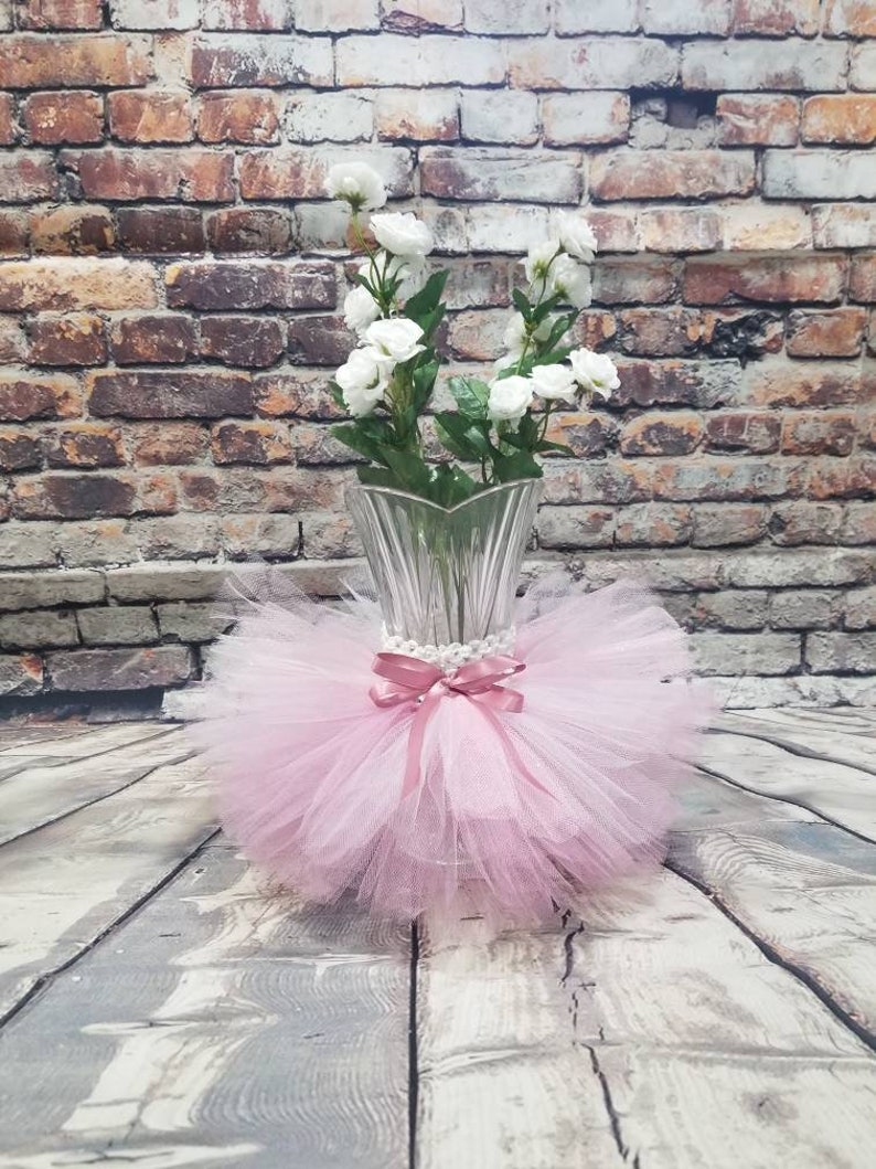 Pink and glitter ivory vase tutu skirt. Candy jar tutu.Baby Etsy