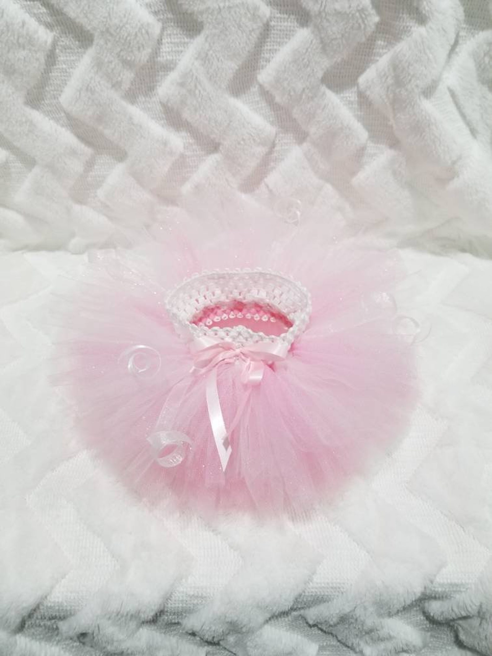 Pink and Glitter Ivory Vase Tutu Skirt. Candy Jar Tutu.baby Etsy