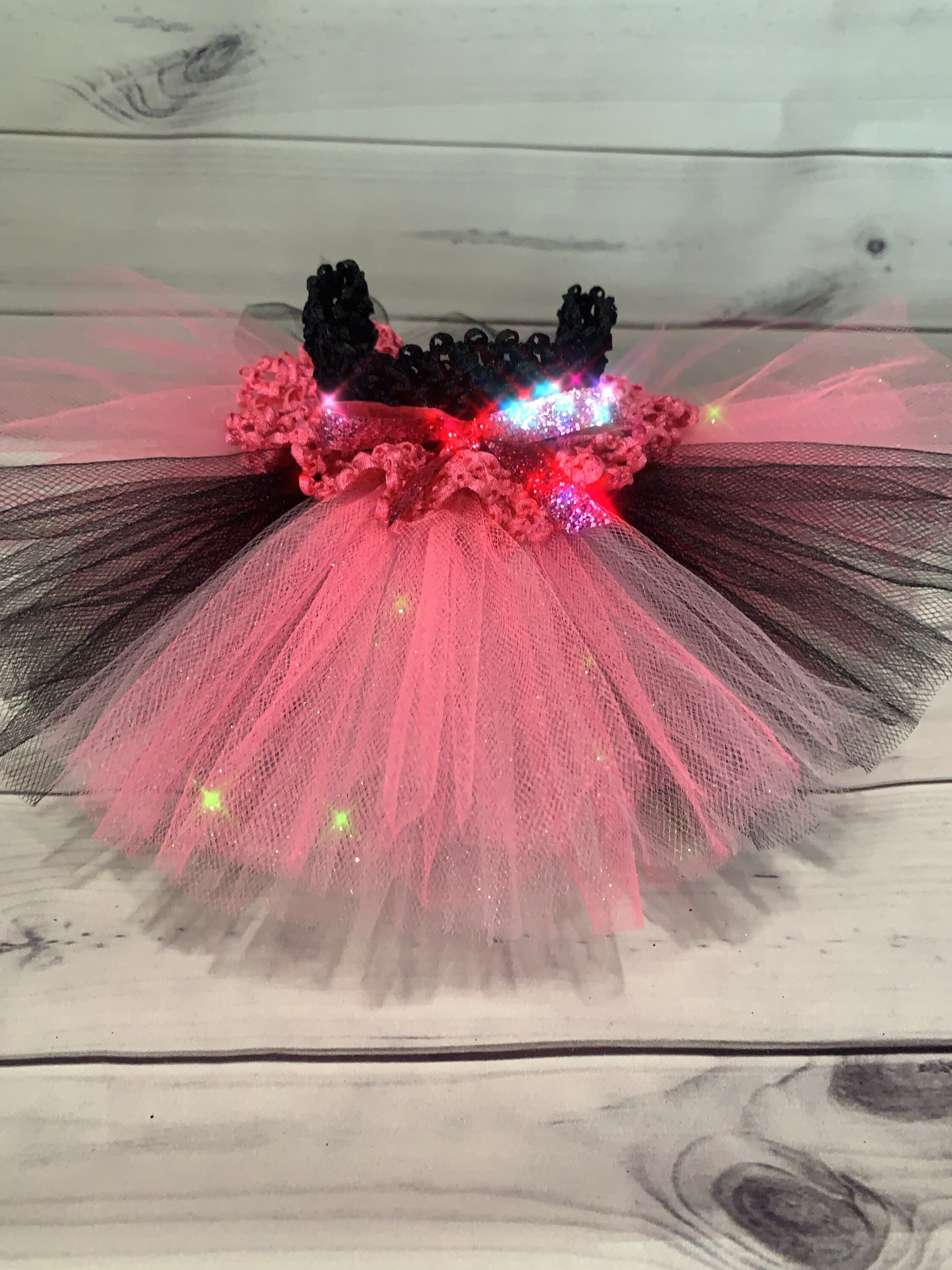 Pink and Black Dog Tutu. Party Tutu. Birthday Dog Tutu. - Etsy