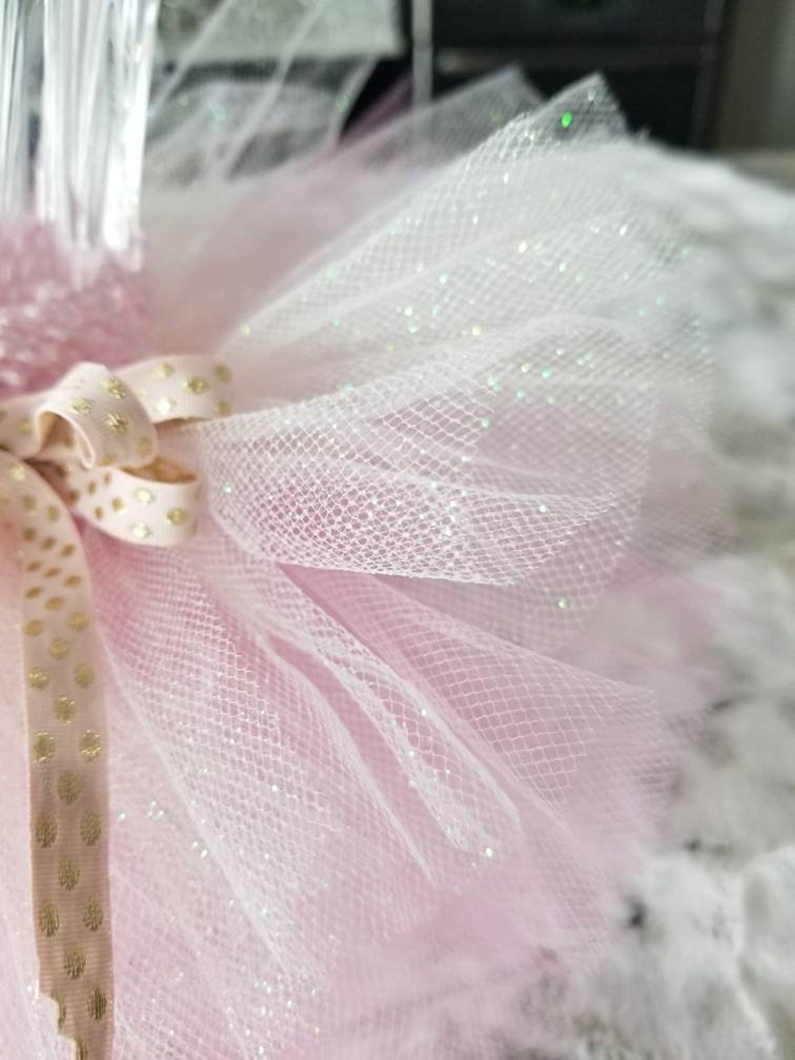 Pink and Glitter Ivory Vase Tutu Skirt. Candy Jar Tutu.baby Etsy