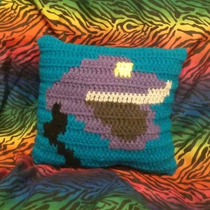 Handmade Crocheted GPC MST3K  Pillow (Made to Order)