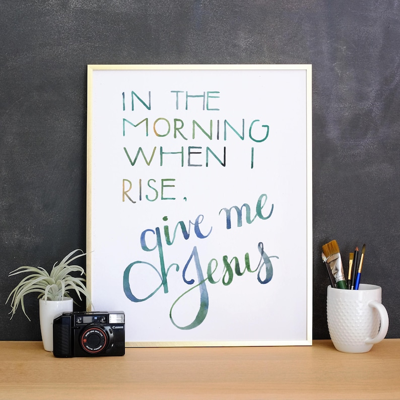 Give Me Jesus Printable PDF Art Hymn Lyrics in the - Etsy Canada