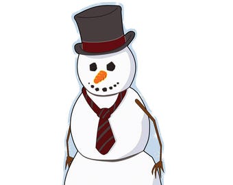 Snowman Life-Size Cardboard Cutout