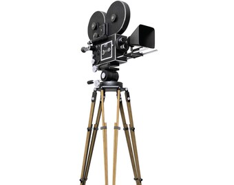 Hollywood Camera Cardboard Cutout